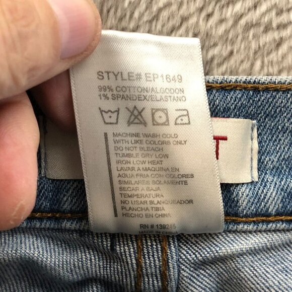 2 Vibrant M.I.U Womens Jeans Size 5 Lot Of Two Pleated Casual Straight Leg - Picture 14 of 16